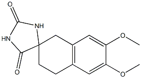 2-spirohydantoin-6,7-dimethoxytetrahydronaphthalene Structure