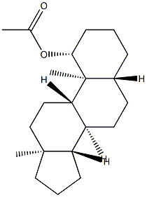 1β-아세톡시-5α-안드로스탄 구조식 이미지