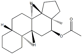 12α-아세틸-5α-안드로스탄 구조식 이미지
