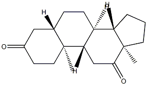 5α-Androstane-3,12-dione Structure