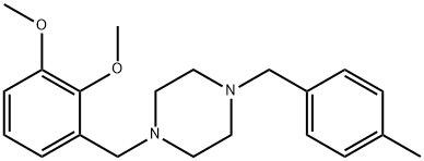 1-(2,3-dimethoxybenzyl)-4-(4-methylbenzyl)piperazine Structure