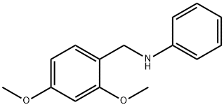 N-[(2,4-dimethoxyphenyl)methyl]aniline 구조식 이미지