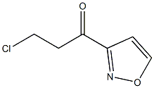 1-Propanone,3-chloro-1-(3-isoxazolyl)-(9CI) 구조식 이미지