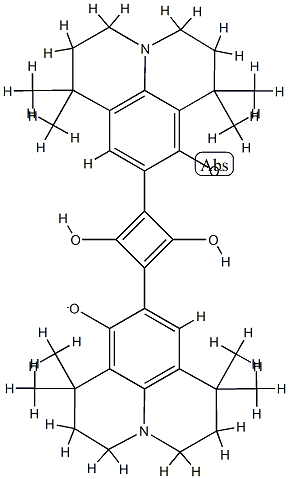 2,4-Bis[8-hydroxy-1,1,7,7-tetramethyljulolidin-9-yl]squaraine 구조식 이미지