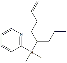 Pyridine,2-[dimethyl[1-(2-propenyl)-4-pentenyl]silyl]-(9CI) Structure