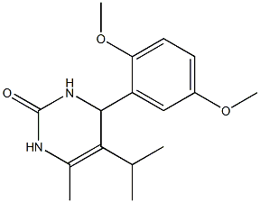 2(1H)-Pyrimidinone,4-(2,5-dimethoxyphenyl)-3,4-dihydro-6-methyl-5-(1-methylethyl)-(9CI) Structure