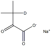 α-Ketoisovaleric Acid-3-d Sodium Salt Structure