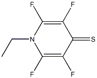 4(1H)-Pyridinethione,1-ethyl-2,3,5,6-tetrafluoro-(9CI) Structure
