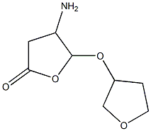 2(3H)-Furanone,4-aminodihydro-5-[(tetrahydro-3-furanyl)oxy]-(9CI) Structure