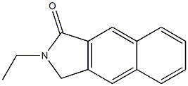 1H-Benz[f]isoindol-1-one,2-ethyl-2,3-dihydro-(9CI) 구조식 이미지