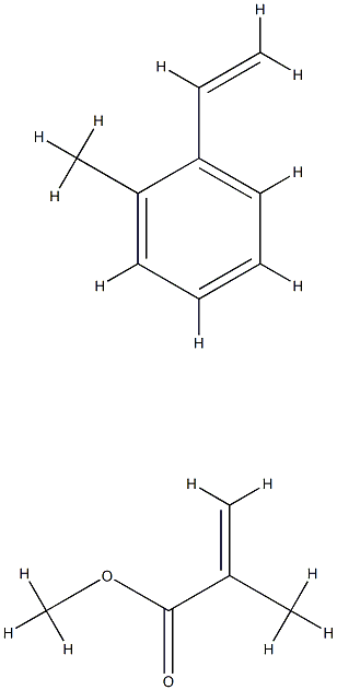 2-Propenoic acid, 2-methyl-, methyl ester, polymer with ethenylmethylbenzene Structure