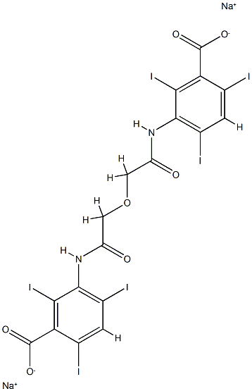이오글리삼산나트륨염 구조식 이미지