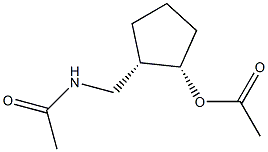 아세트아미드,N-[[(1R,2R)-2-(아세틸옥시)사이클로펜틸]메틸]-,rel-(9CI) 구조식 이미지