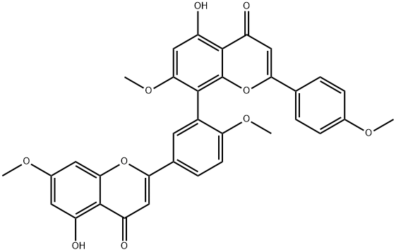7''-O-Methylsciadopitysin 구조식 이미지