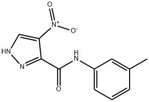 1H-Pyrazole-3-carboxamide,N-(3-methylphenyl)-4-nitro-(9CI) Structure