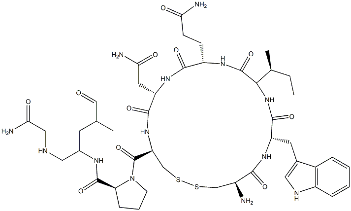 옥시토신,2-L-트립토판- 구조식 이미지