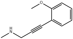 2-Propyn-1-amine,3-(2-methoxyphenyl)-N-methyl-(9CI) Structure