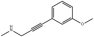 2-Propyn-1-amine,3-(3-methoxyphenyl)-N-methyl-(9CI) 구조식 이미지