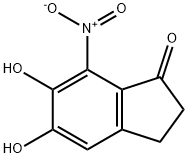 1H-Inden-1-one,2,3-dihydro-5,6-dihydroxy-7-nitro-(9CI) Structure