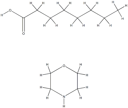 octanoic acid, compound with morpholine (1:1) Structure