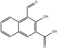 2-하이드록시-3-카복시-1-나프탈하이드 구조식 이미지