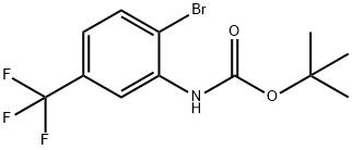 tert-butyl 2-bromo-5-(trifluoromethyl)phenylcarbamate 구조식 이미지