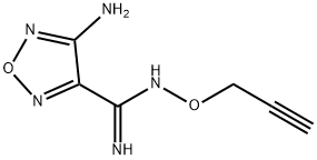 1,2,5-Oxadiazole-3-carboximidamide,4-amino-N-(2-propynyloxy)-(9CI) Structure