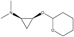 시클로프로판아민,N,N-디메틸-2-[(테트라히드로-2H-피란-2-일)옥시]-,(1R,2S)-rel-(9CI) 구조식 이미지