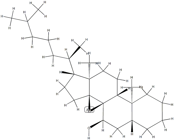 8α,14-Epoxy-5α-cholestan-7α-ol 구조식 이미지