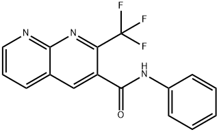 1,8-나프티리딘-3-카르복스아미드,N-페닐-2-(트리플루오로메틸)-(9CI) 구조식 이미지