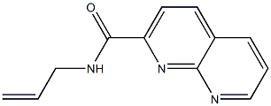 1,8-나프티리딘-2-카르복사미드,N-2-프로페닐-(9CI) 구조식 이미지