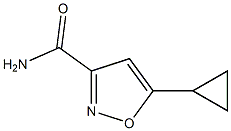 3-이속사졸카르복사미드,5-시클로프로필-(9CI) 구조식 이미지