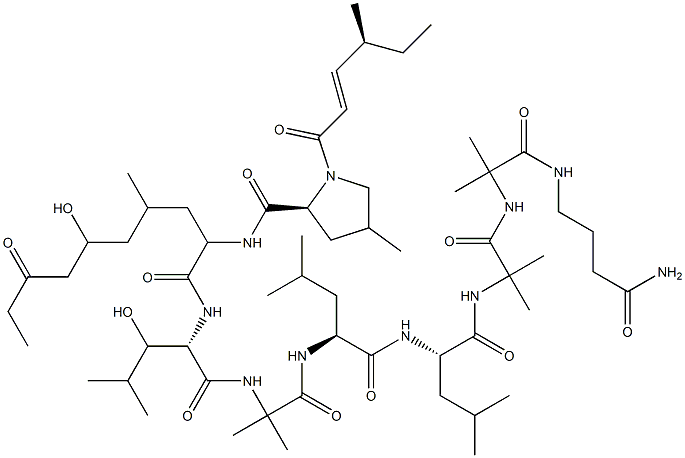 Peptide from paecilomyces marquandii 구조식 이미지
