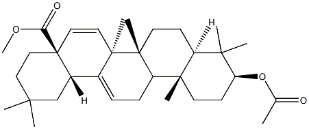 3β-(아세틸옥시)올레나-12,15-디엔-28-오산메틸에스테르 구조식 이미지