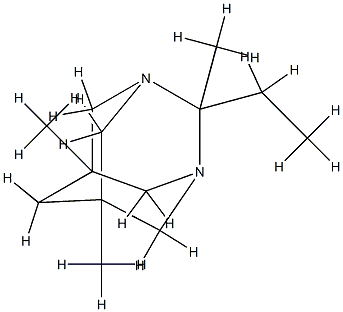 1,3-Diazatricyclo[3.3.1.13,7]decane,2-ethyl-2,5,7-trimethyl-(9CI) Structure