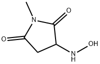 2,5-Pyrrolidinedione,3-(hydroxyamino)-1-methyl-(9CI) Structure