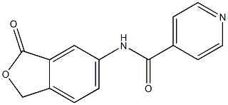 4-Pyridinecarboxamide,N-(1,3-dihydro-3-oxo-5-isobenzofuranyl)-(9CI) 구조식 이미지