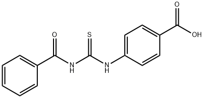 4-[[(Benzoylamino)thioxomethyl]amino]benzoic acid Structure