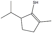 1-Cyclopentene-1-thiol,2-methyl-5-(1-methylethyl)-(9CI) 구조식 이미지