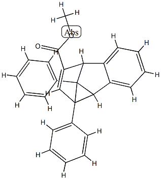 2a,2b,6b,6c-Tetrahydro-2a,6c-diphenylbenzo[a]cyclopropa[cd]pentalene-1-carboxylic acid methyl ester 구조식 이미지