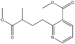 3-(메톡시카르보닐)-α-메틸-2-피리딘부탄산메틸에스테르 구조식 이미지