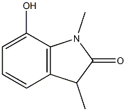 2H-Indol-2-one,1,3-dihydro-7-hydroxy-1,3-dimethyl-(9CI) 구조식 이미지