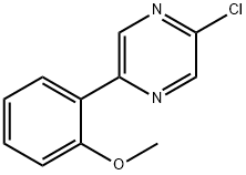 2-Chloro-5-(2-methoxy-phenyl)-pyrazine 구조식 이미지