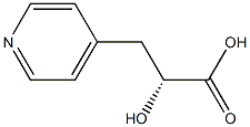 4-Pyridinepropanoicacid,-alpha--hydroxy-,(-alpha-R)-(9CI) Structure