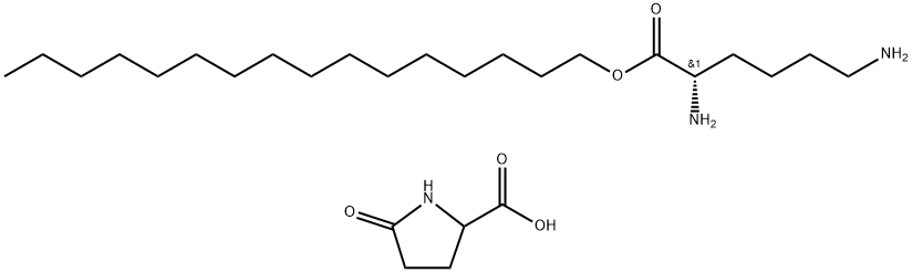 5-oxo-DL-proline, compound with hexadecyl L-lysinate (1:1) Structure