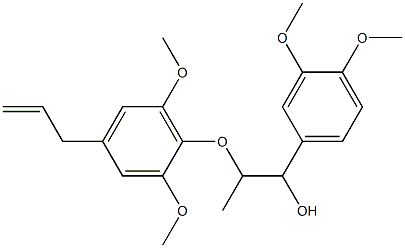 α-[1-[2,6-Dimethoxy-4-(2-propenyl)phenoxy]ethyl]-3,4-dimethoxybenzenemethanol Structure