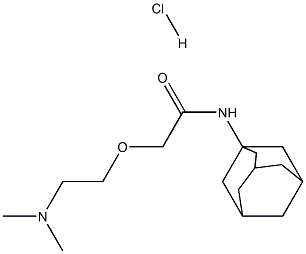 2-[2-(dimethylamino)ethoxy]-N-tricyclo[3.3.1.13,7]dec-1-ylacetamide monohydrochloride Structure