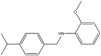 2-methoxy-N-{[4-(propan-2-yl)phenyl]methyl}aniline Structure