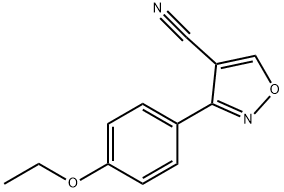 4-이속사졸카르보니트릴,3-(4-에톡시페닐)-(9Cl) 구조식 이미지