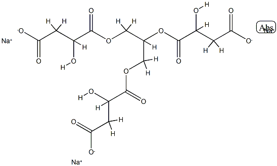 sodium hydrogen malate, ester with glycerol (3:1) Structure